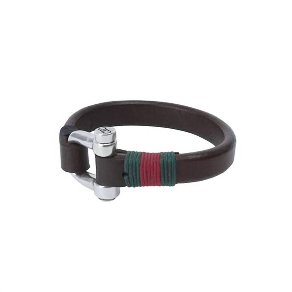 NEW CXC silver plated leather bracelet in black